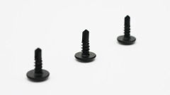 Truss head self drilling screw black phosphated