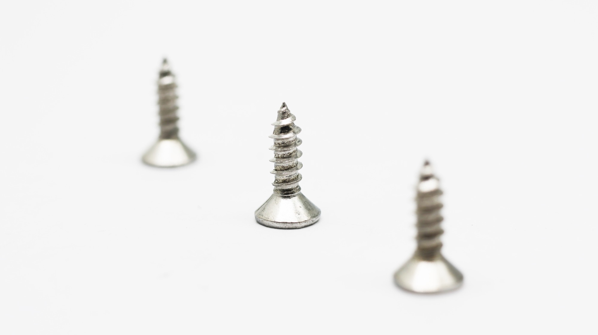 CSK head self tapping screw nickel plated
