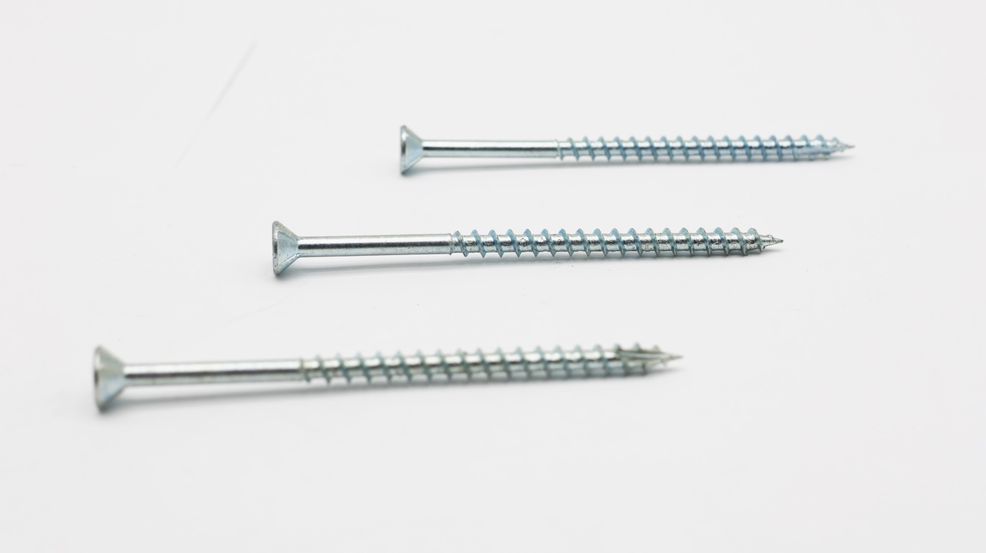 Square drive CSK head self tapping screw cutting point