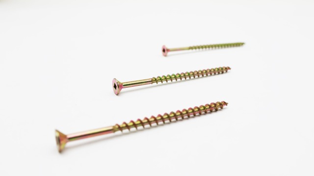 Square drive CSK head self tapping screw