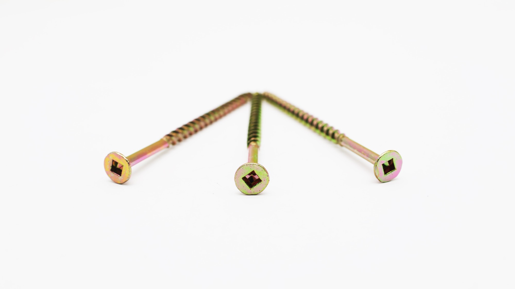Square drive CSK head self tapping screw
