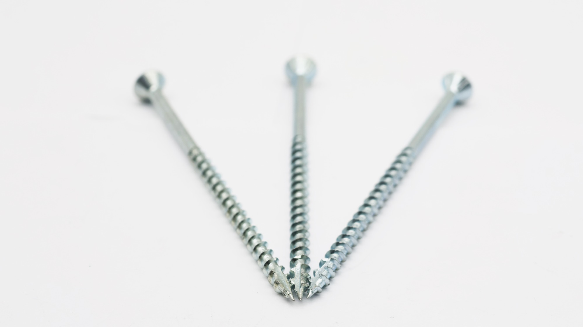 Square drive CSK head self tapping screw cutting point