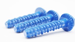 برغي خرساني ذاتي القطع برأس سداسي من مادة تفلون