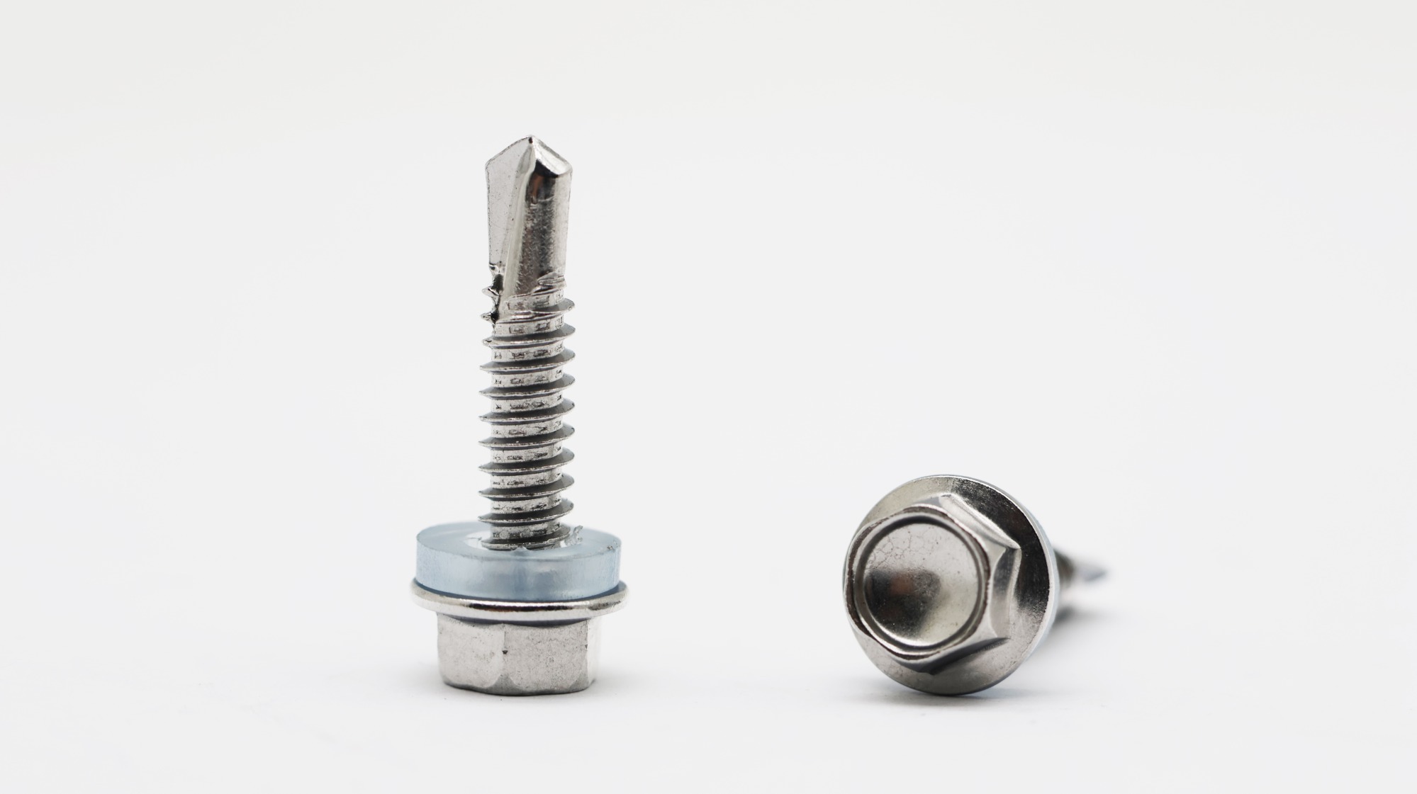 Stainless steel hex head self drilling screw