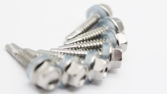 Stainless steel hex head self drilling screw