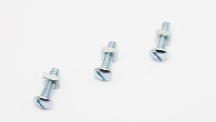 برغي آلي ذو رأس دائري مشقوق