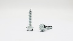 Slotted hex head self tapping screw