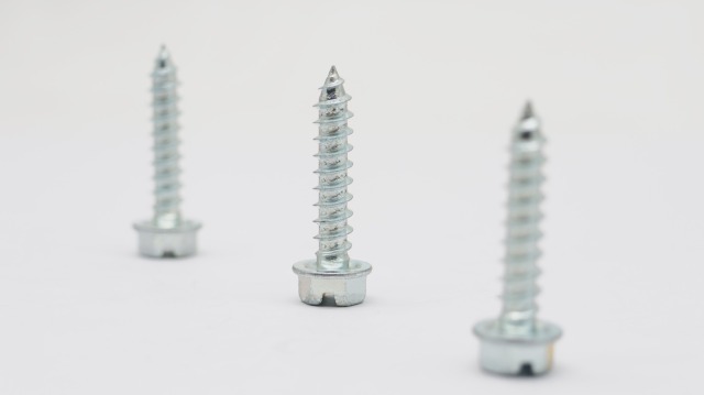 Slotted hex head self tapping screw