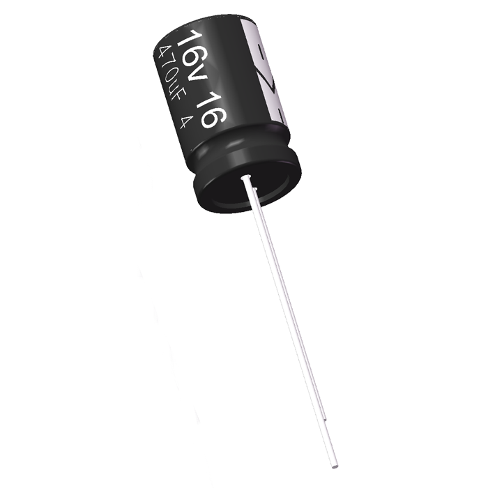 Original Factory Supply 16V 470μF 8x12mm Size Radial Electrolytic Capacitor