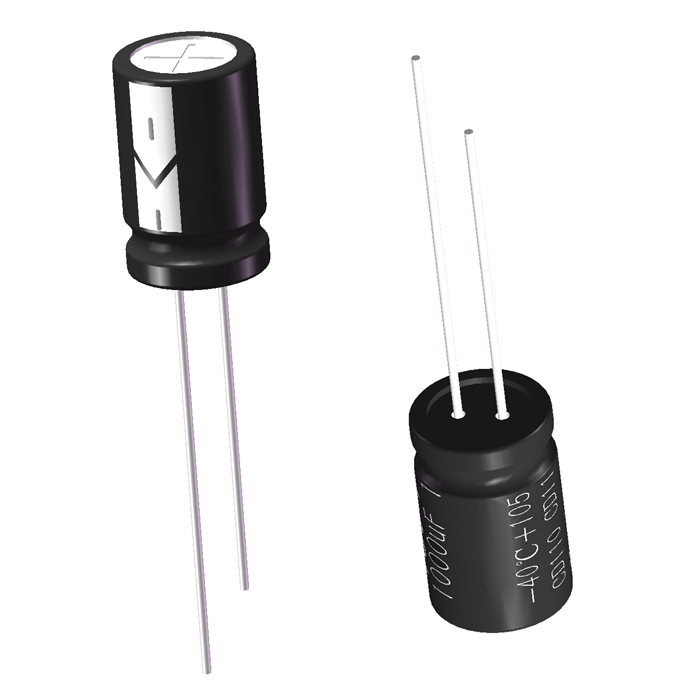 Original Factory Supply 10V 1000μF Radial Auminum Electrolytic Capacitor 8x12mm Size