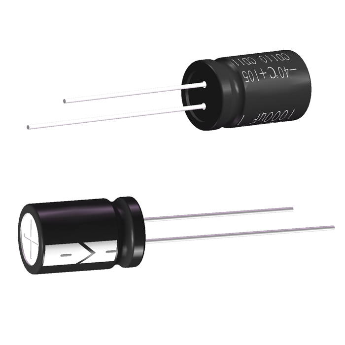 Original Factory Supply 10V 1000μF Radial Auminum Electrolytic Capacitor 8x12mm Size