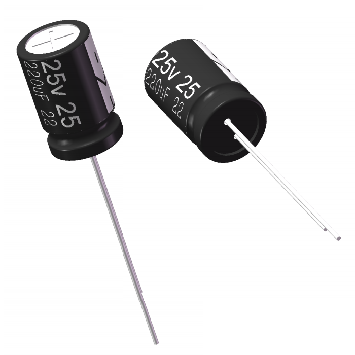 Chinese Plug-in Electrolytic Capacitor 16V 470μF 8x12mm Size Radial Electrolytic Capacitor