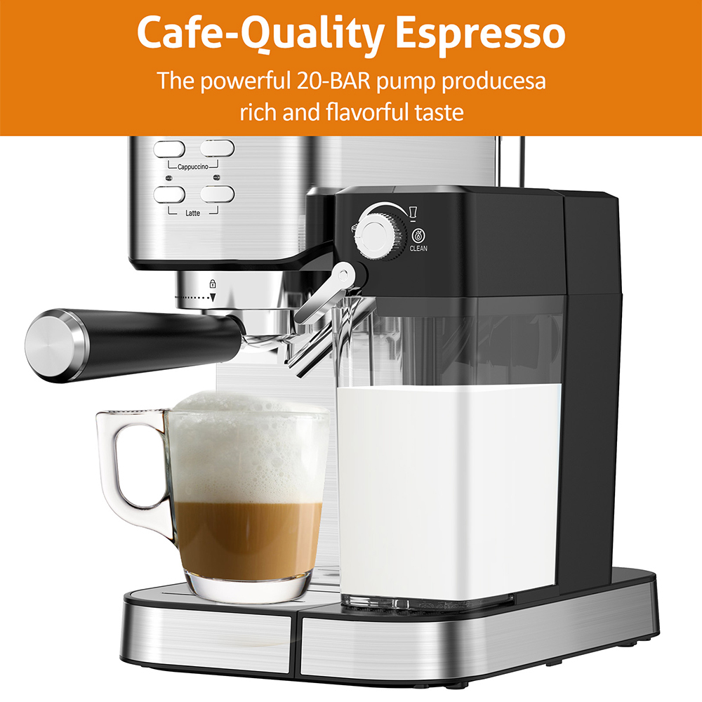 20bar Stainless Steel Touch Control Electronic Fancy Coffee Maker Luxurious and Classy Coffee Machine