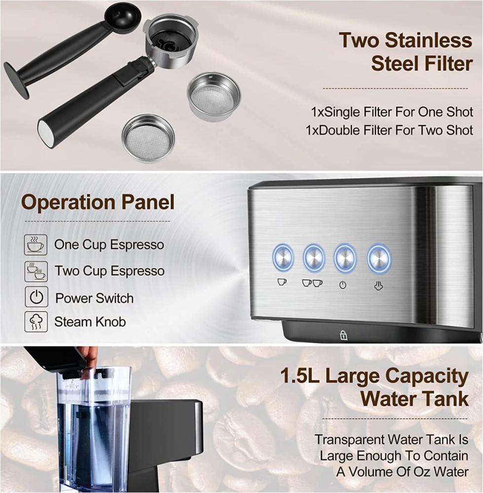 1050W classy coffee temperature control precise high-end machine coffee maker