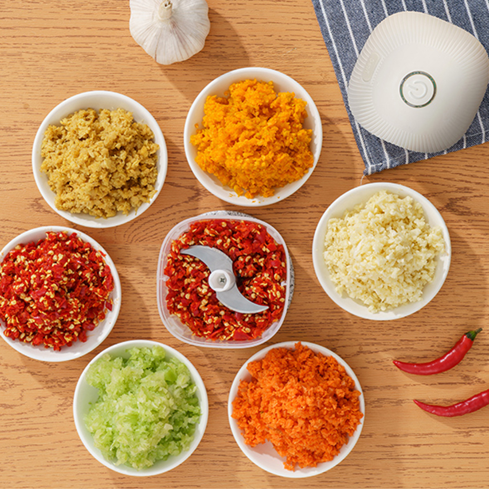 Handheld blender 30W Power Grinder with Stainless Steel Blade Kitchen Garlic Vegetable Food Processor Usb Mini Electric Food Chopper