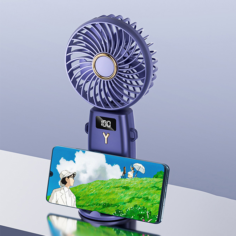 Small Fan Aromatherapy Small Electric Fan Mini Usb Digital Display Cute Cartoon Mini Fan