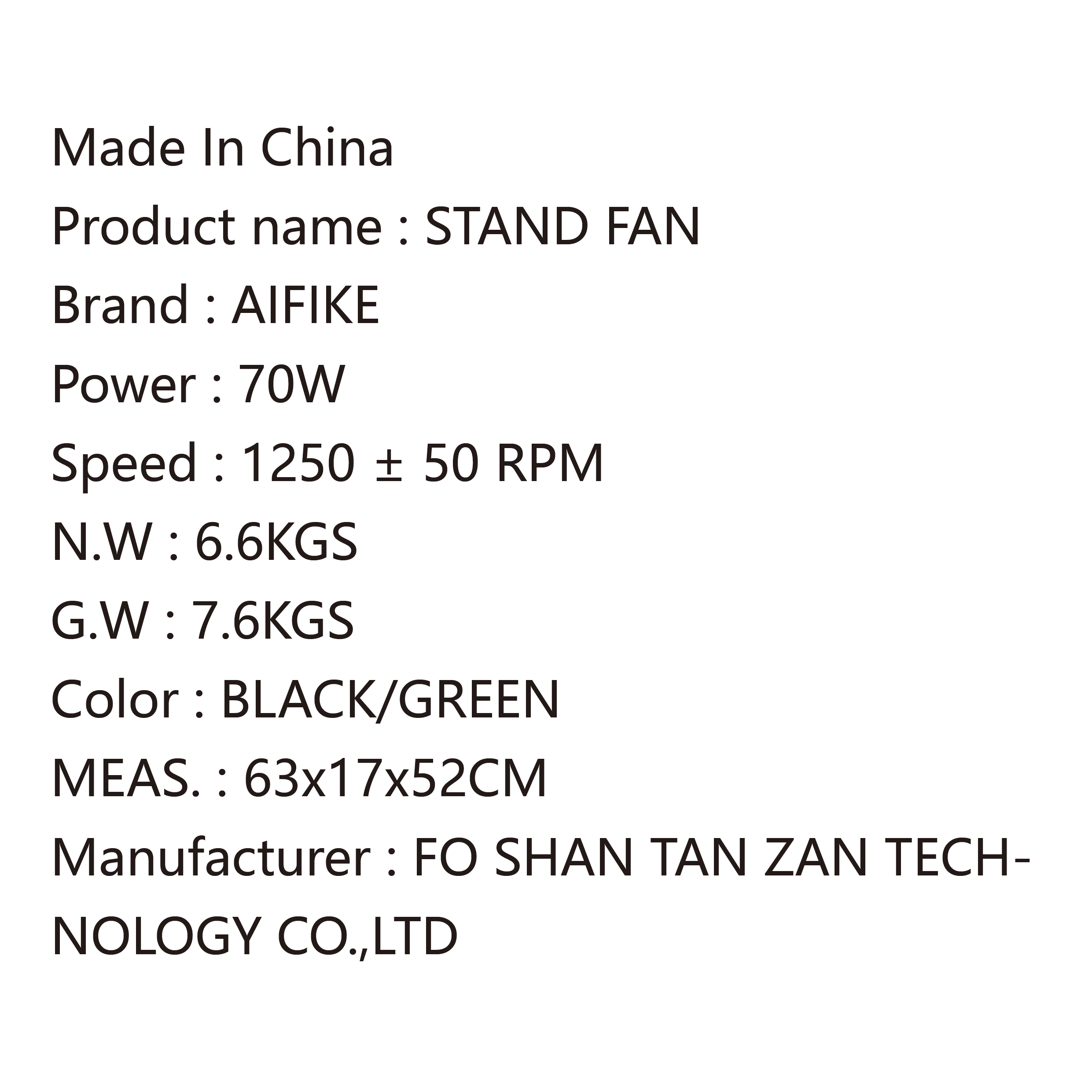 18-Inch Tower Floor Fan with Adjustable Height and Oscillation Function