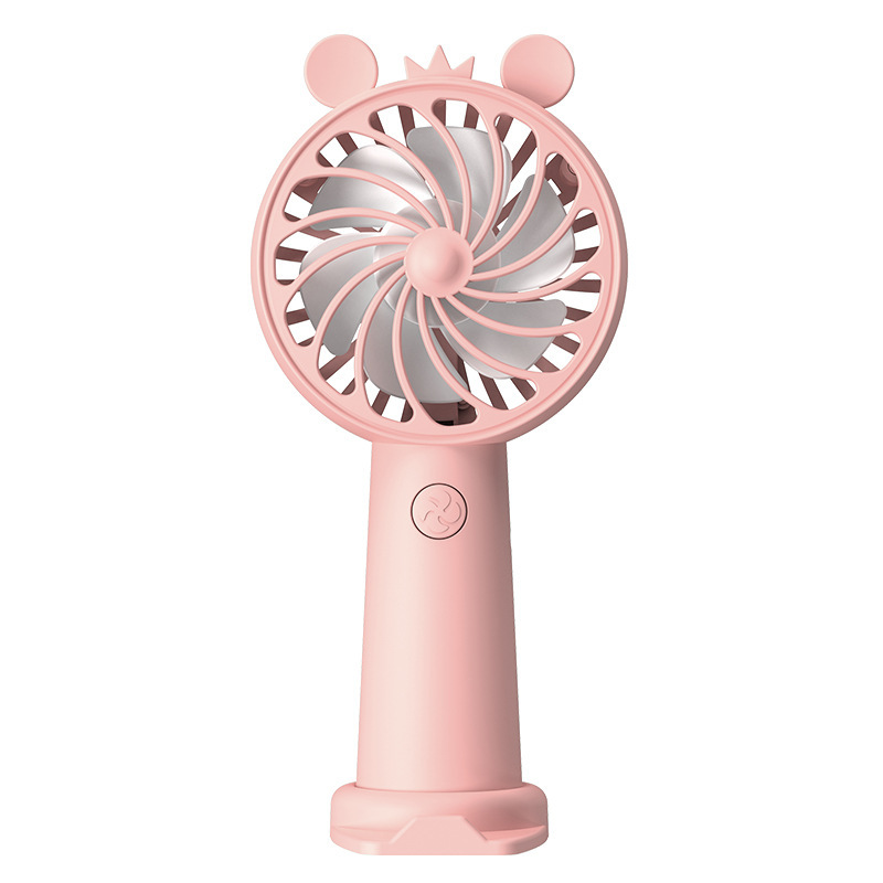 Handheld Fan, USB Rechargeable, Cartoon Mini Portable Electric Fan