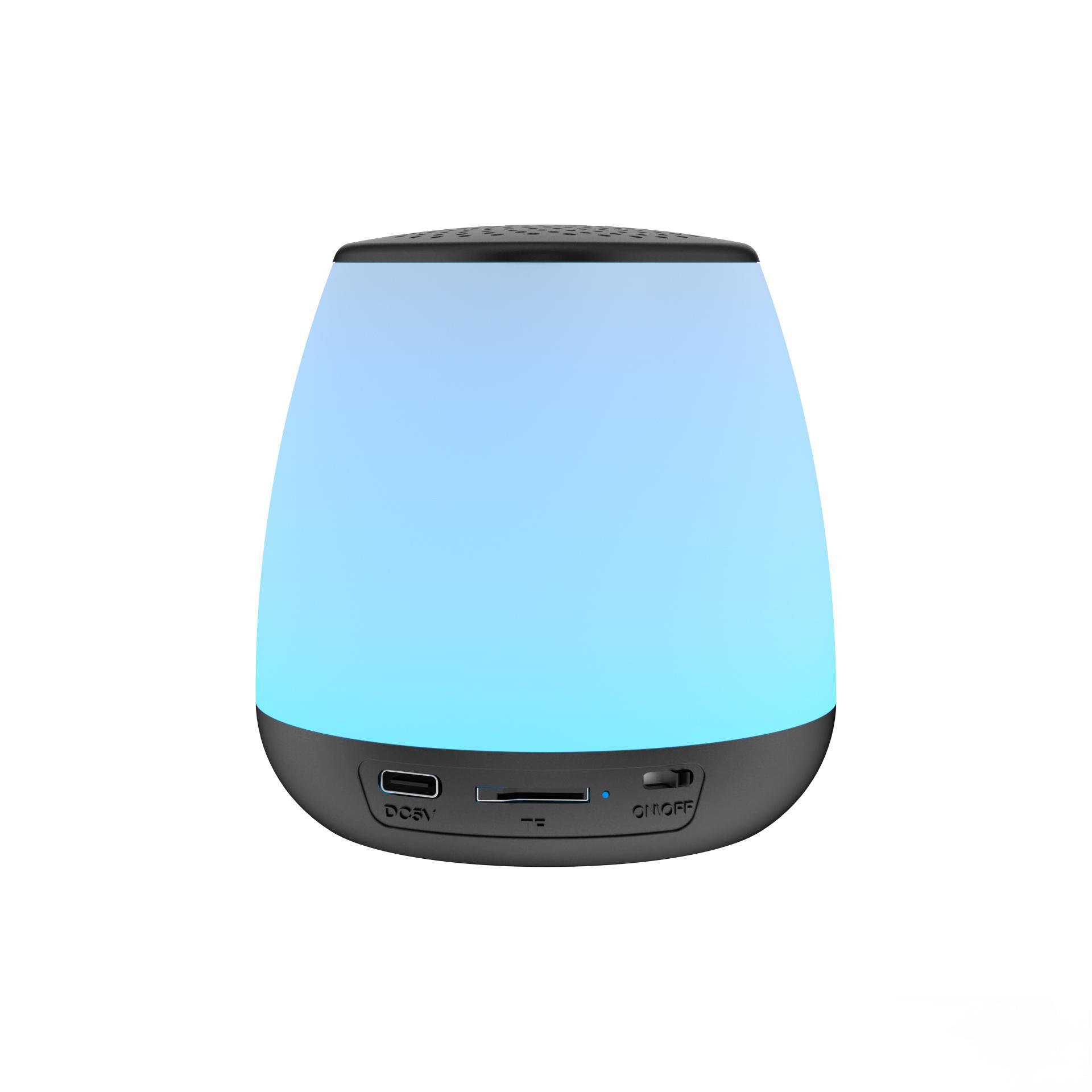 Color-Changing Night Light Bluetooth Speaker – Compact and Portable with RGB LED Effects