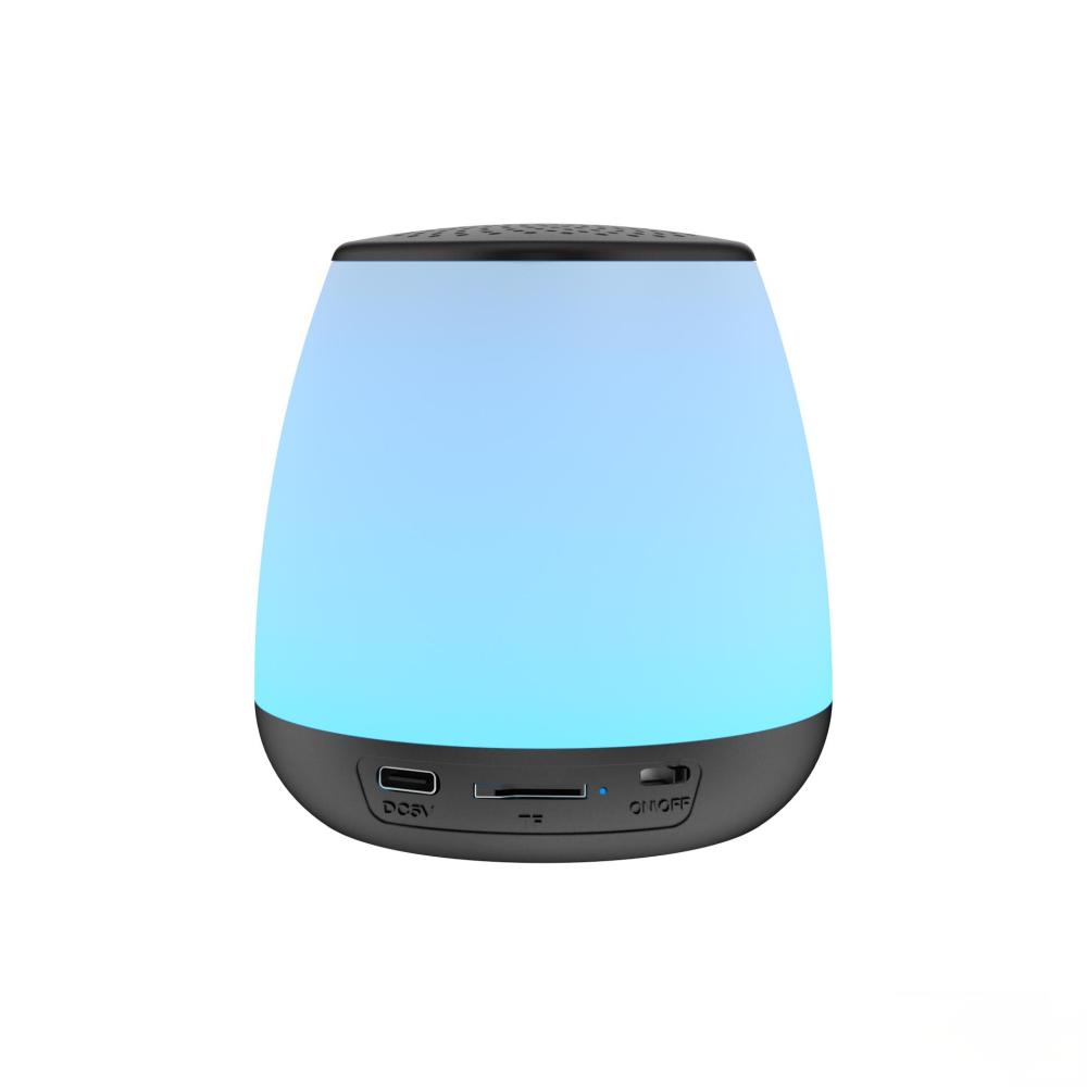 Color-Changing Night Light Bluetooth Speaker – Compact and Portable with RGB LED Effects