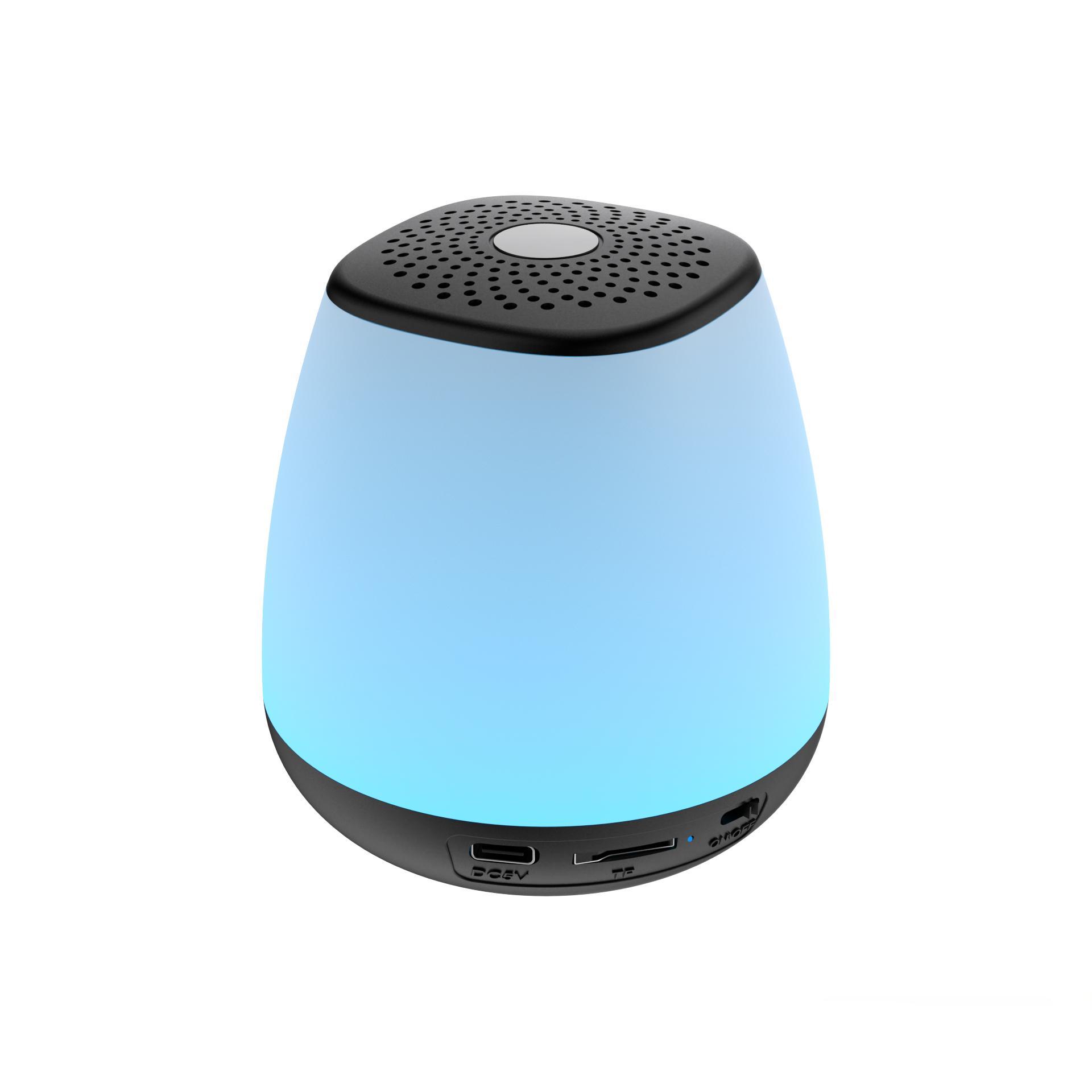 Color-Changing Night Light Bluetooth Speaker – Compact and Portable with RGB LED Effects