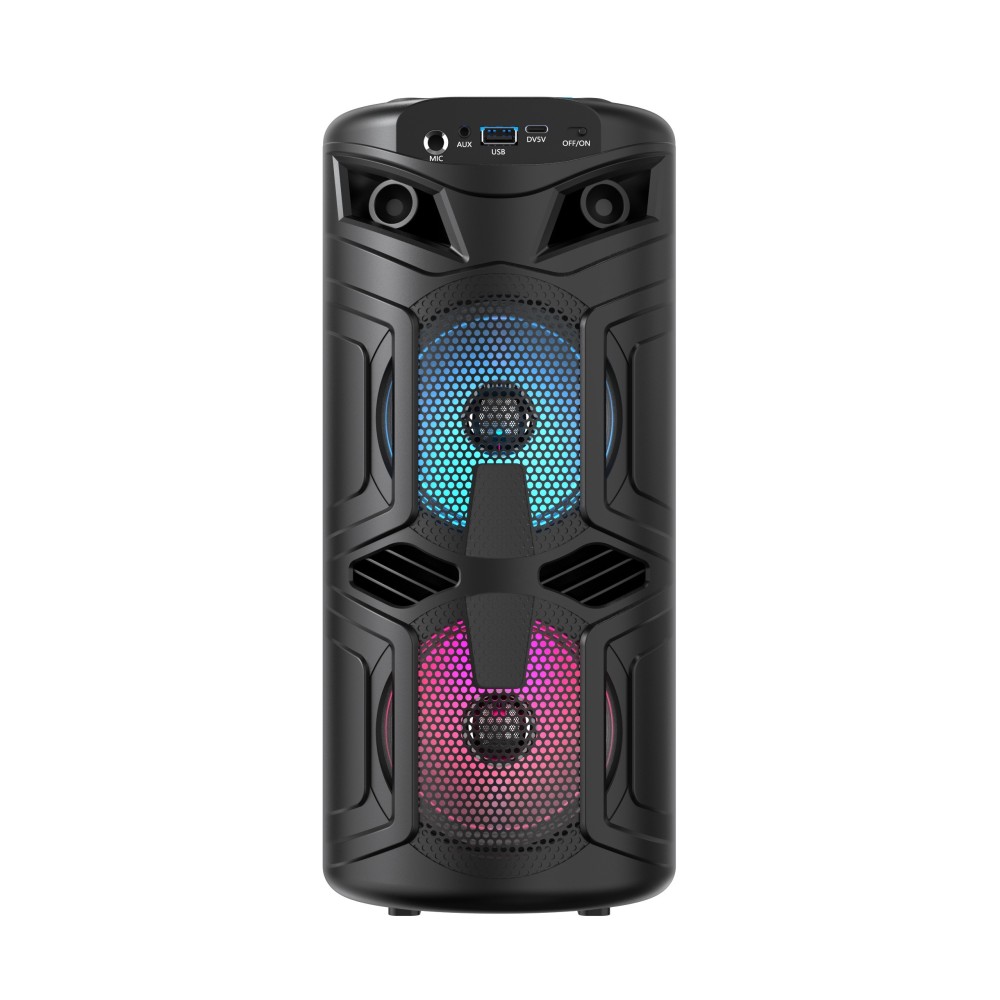 Portable Multifunctional Fashion Speaker with RGB Lighting – Bluetooth Connectivity and Multiple Input Options