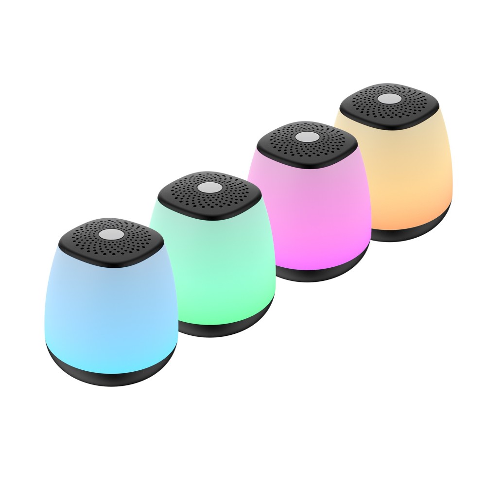 Color-Changing Night Light Bluetooth Speaker – Compact and Portable with RGB LED Effects