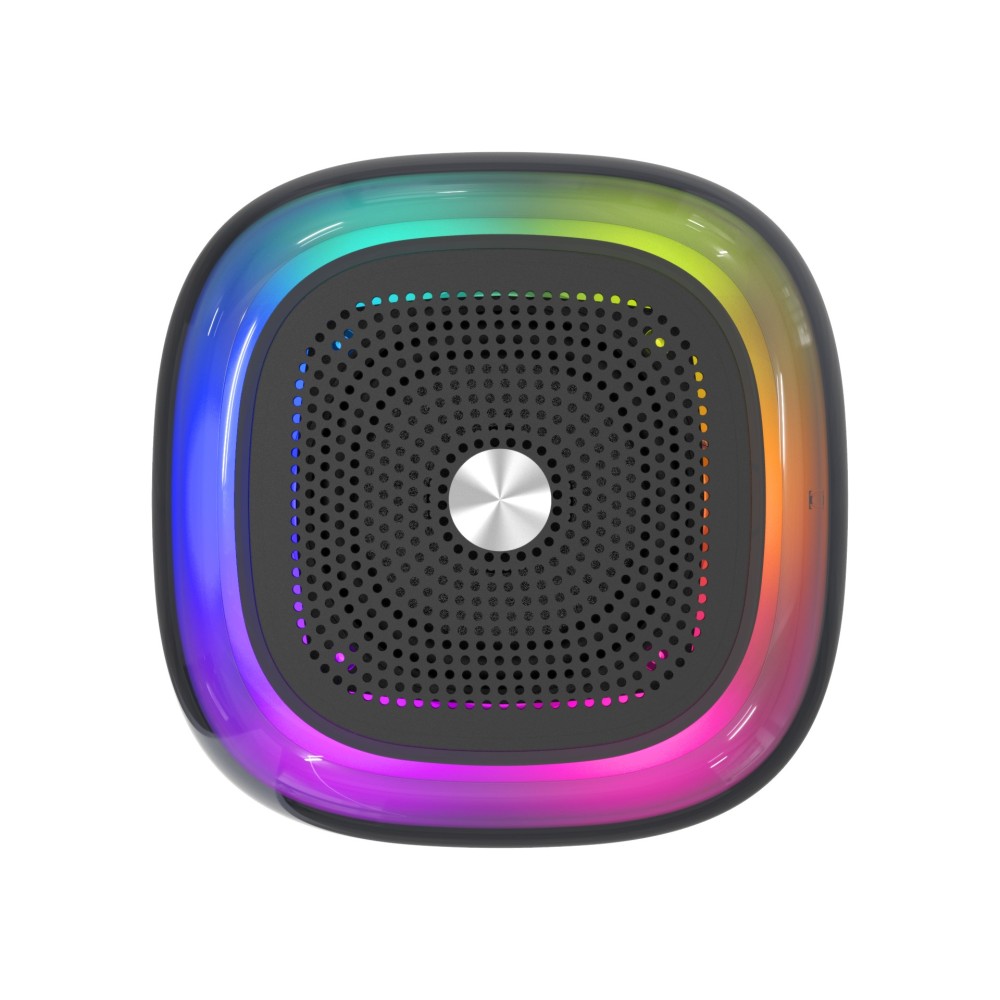 Bluetooth Multi-functional Glass Light Speaker – Touch Control, Color-Changing LED