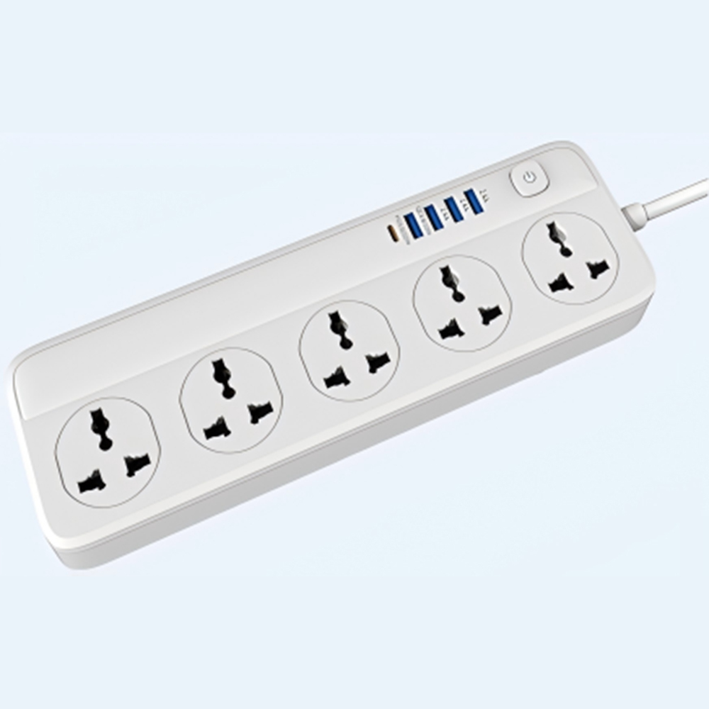 2 - Meter Power Strip with USB Ports