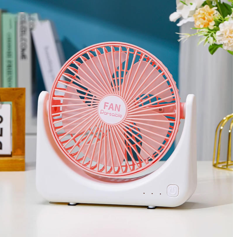 Pink Portable Desktop Fan