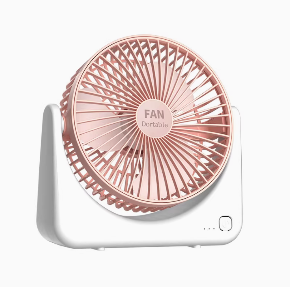 Pink Portable Desktop Fan