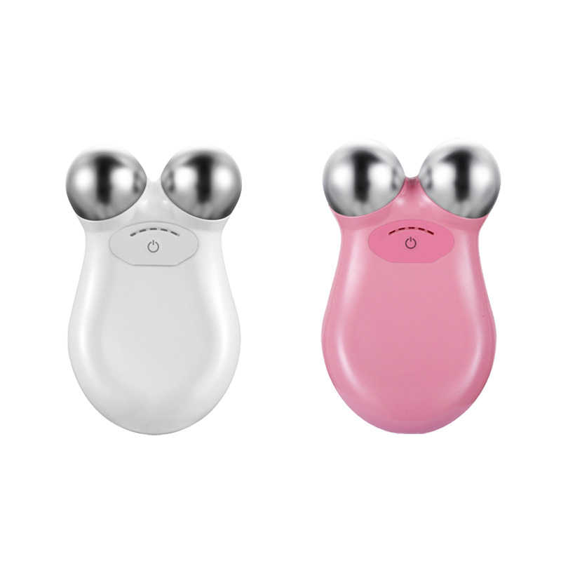 USB Mini Micro Current Massager 3D Roller V Face Lift Skin Rejuvenation Beauty Device