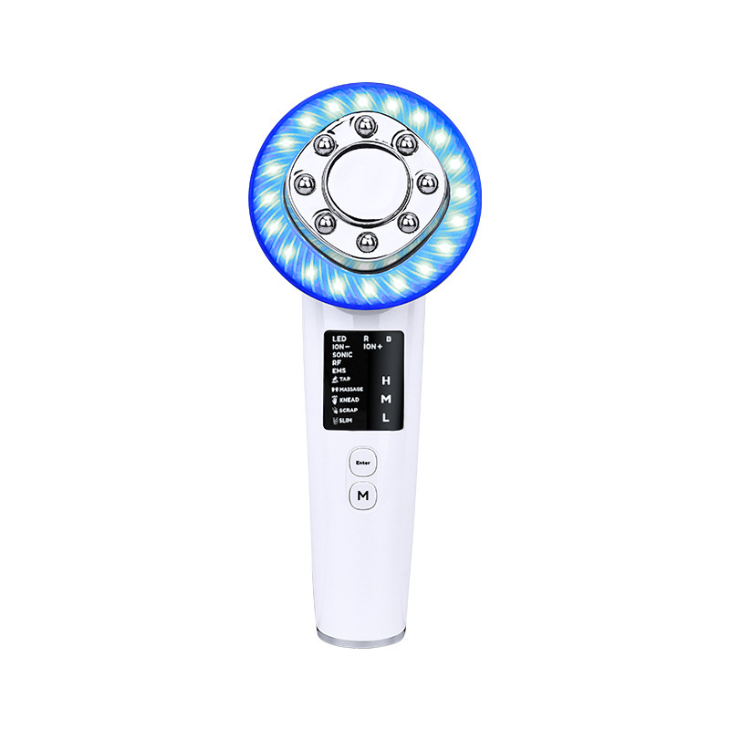 Wholesale 7 in 1 Multi-function Roller RF+EMS+Ion+LED+Ultrasonic Vacuum Slimming Face Lifting Loss Weight Beauty Device