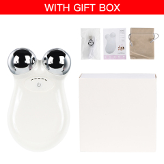 Micro Current Massager Household 3D Roller Face Trimmer V Face Lift Skin Beauty Device