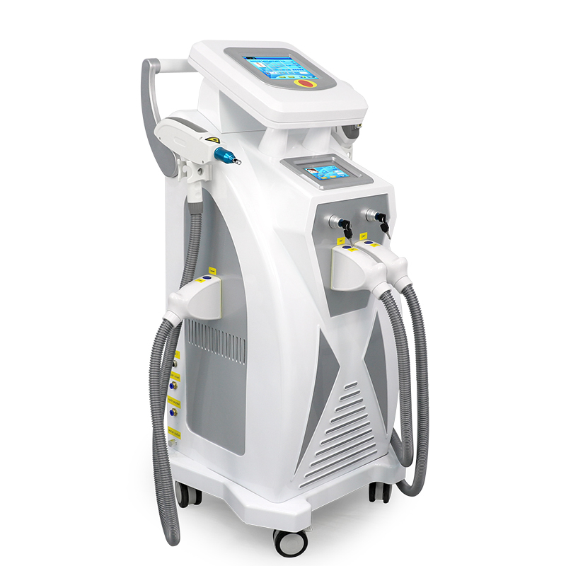 3 in 1 Dual Screen OPT+Laser+RF E-light IPL RF Nd Yag Laser Multi Function Machine Hair Removal Tattoo Removal
