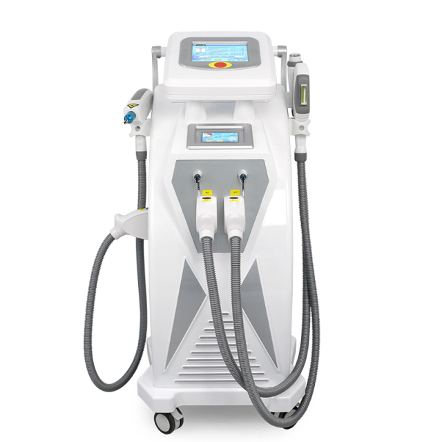 3 in 1 Dual Screen OPT+Laser+RF E-light IPL RF Nd Yag Laser Multi Function Machine Hair Removal Tattoo Removal