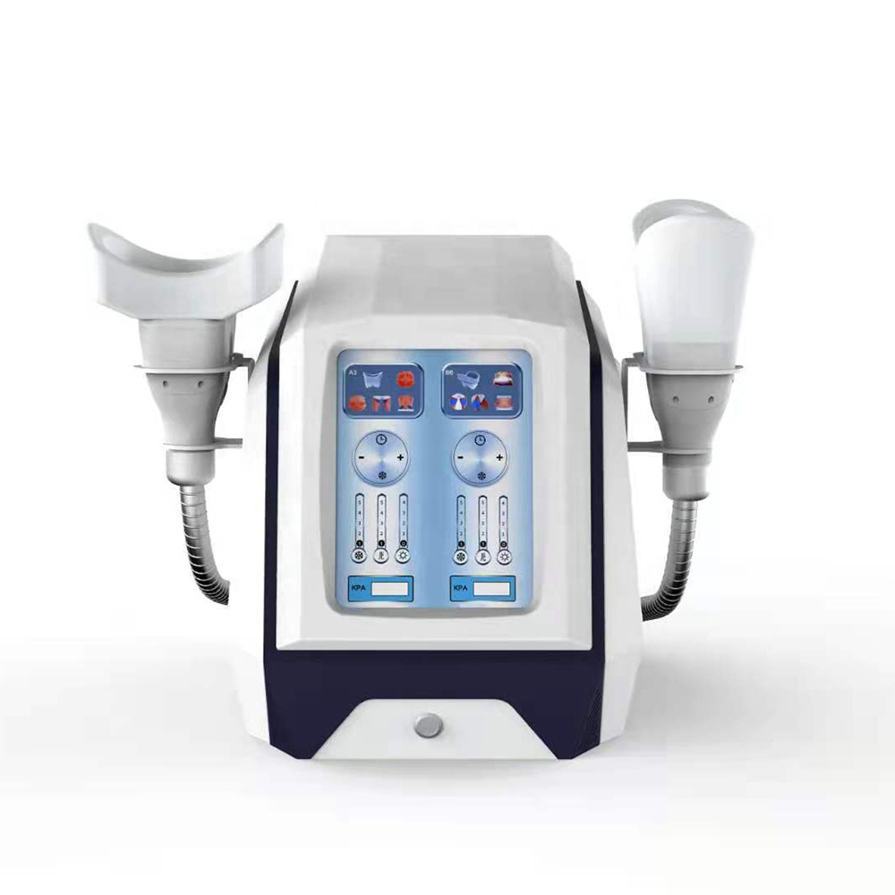 Portable Two-handle 360° Cryolipolysis Cavitation Machine Body Slimming Cryo Slimming Fat Reduce Beauty Equipment