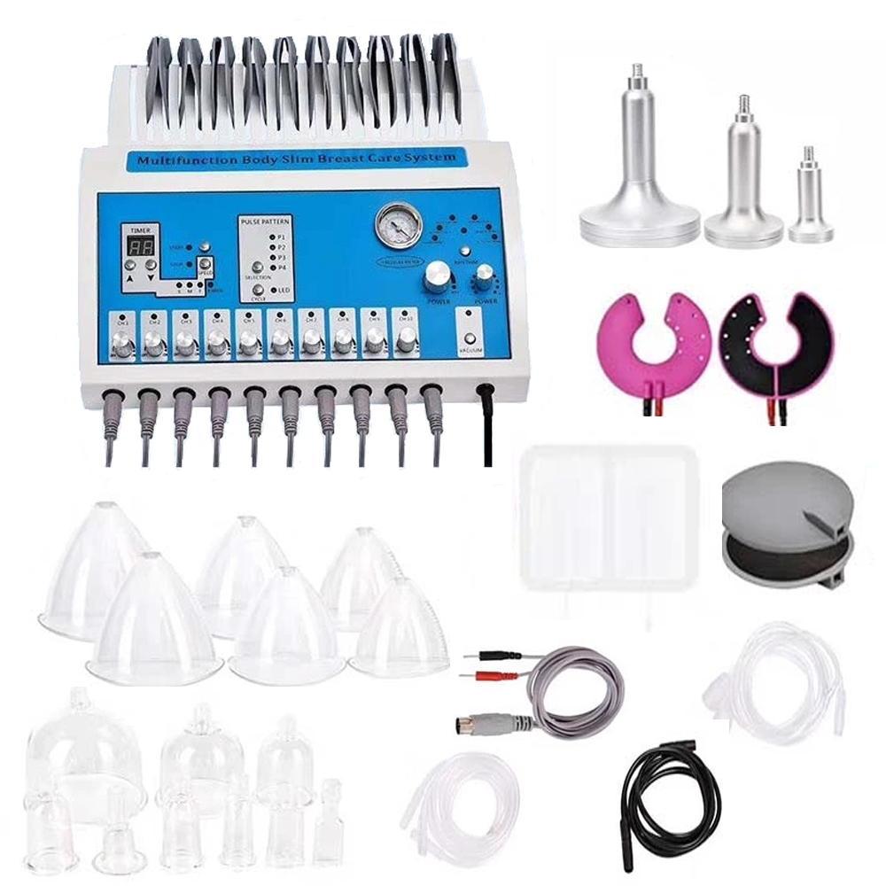 Wholesales 2 in 1 Cups Breast Enlargement Hip Lifting Breast Enhancer Vacuum Therapy EMS Slimming Machine