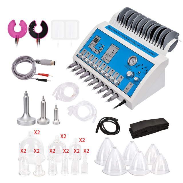 Wholesales 2 in 1 Cups Breast Enlargement Hip Lifting Breast Enhancer Vacuum Therapy EMS Slimming Machine