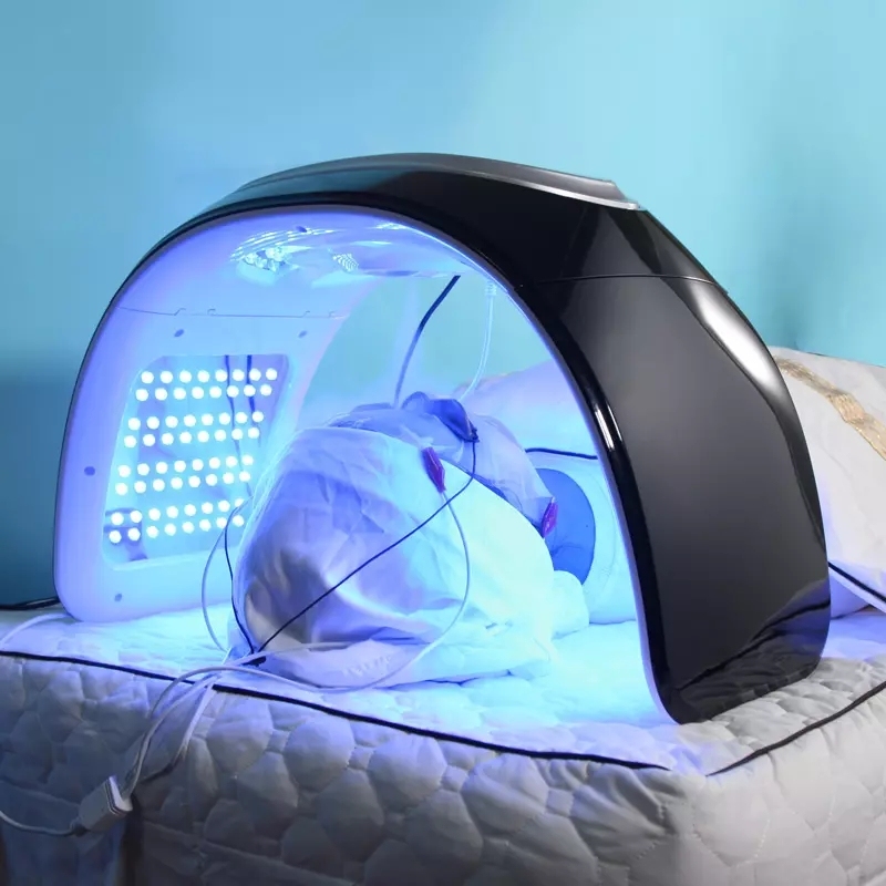 China Manufacturer Tri-folding Led Facial Face Lifting PDT Light Therapy Machine Device With Cold Spraying For SPA Salon
