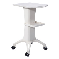 Wholesale Factory Price Trolley Foldable White Trolley for RF Cavitation Beauty Device Pallet Carts Trolley Cart Beauty Moving Cart