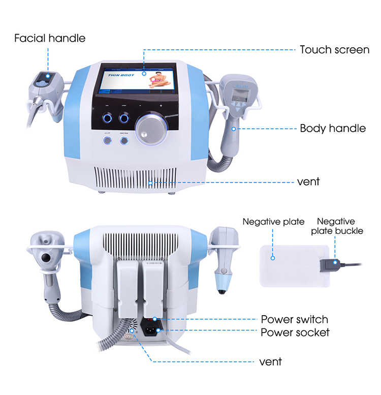 Yumind Portable Exili Ultra 360 Body Sculpting Machine 2 handles RF Skin Tightening Weight Loss Beauty Equipment