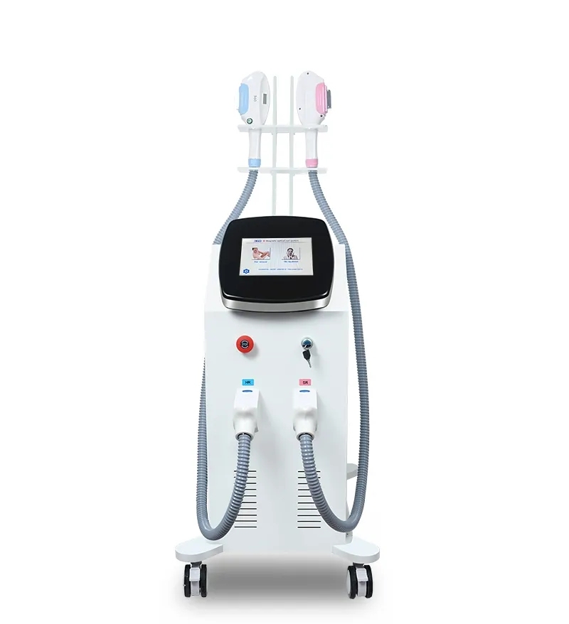Yumind Dual Handles SR HR 360 Magneto OPT Painless Depilator IPL Laser Skin Rejuvenation Salon Fast Hair Removal