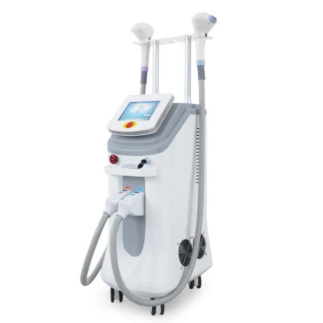 DPL Depilator Dual Handles Factory Price OPT E-light Device Hair Removal Skin Rejuvenation Beauty Equipment