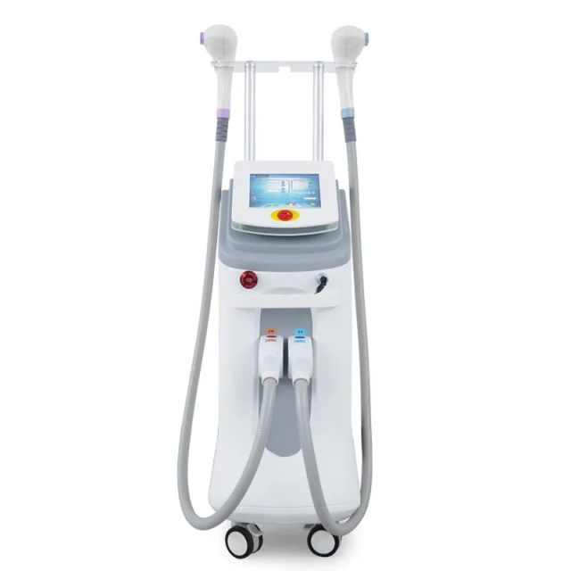 DPL Depilator Dual Handles Factory Price OPT E-light Device Hair Removal Skin Rejuvenation Beauty Equipment