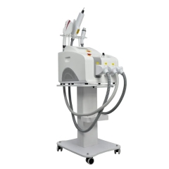 Portable DPL Hair Removal / RF Skin Tightening / Picosecond Laser Tattoo Removal Multifunction Machine