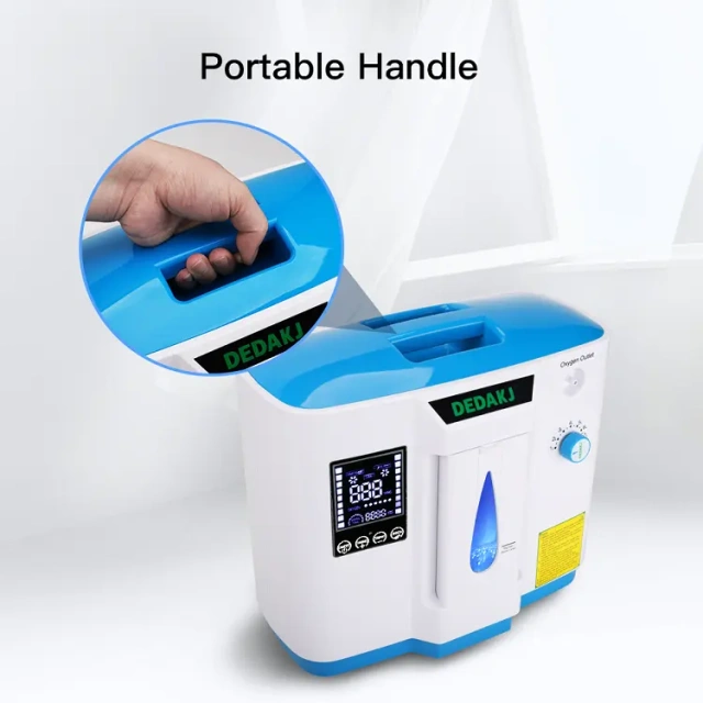 DEDAKJ Household 1L-7L Adjustable Oxygen Concentrator Professional Health Care