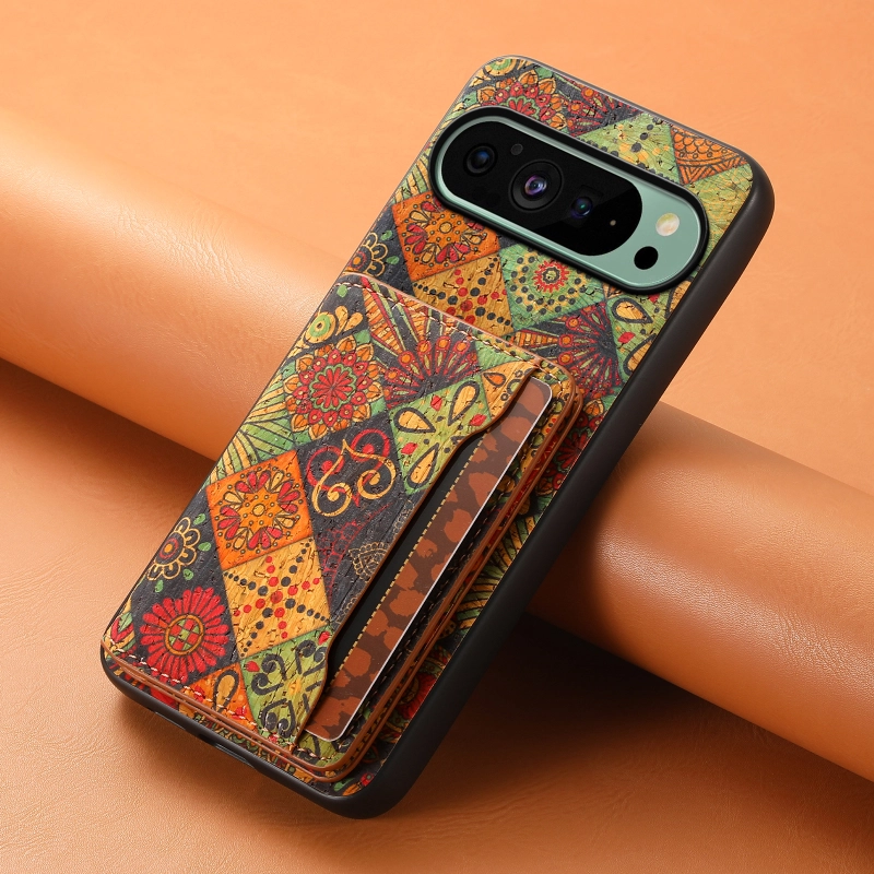 Cork Wooden PhoneCase For Google Series,With Glue Card Bag Can insert 3 to 5 Cards