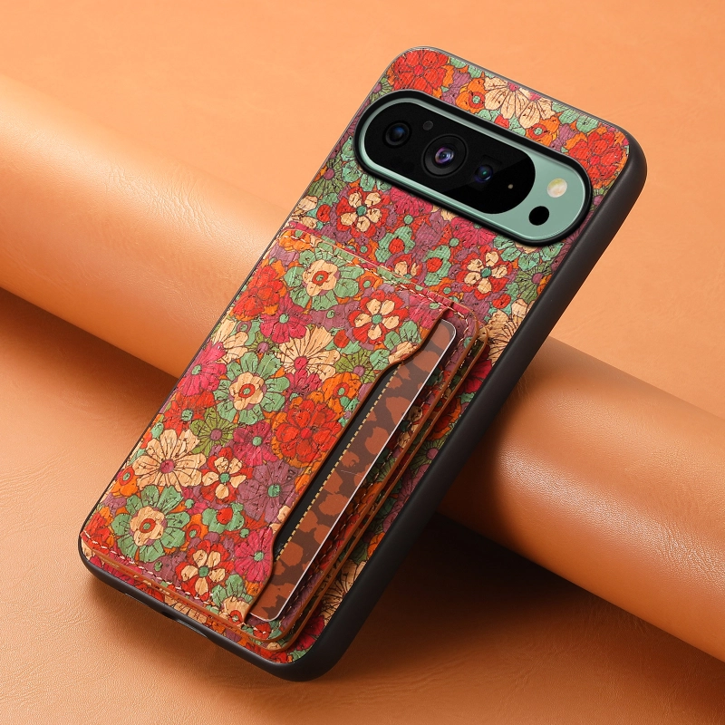 Cork Wooden PhoneCase For Google Series,With Glue Card Bag Can insert 3 to 5 Cards