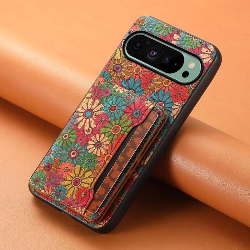 Cork Wooden PhoneCase For Google Series,With Glue Card Bag Can insert 3 to 5 Cards